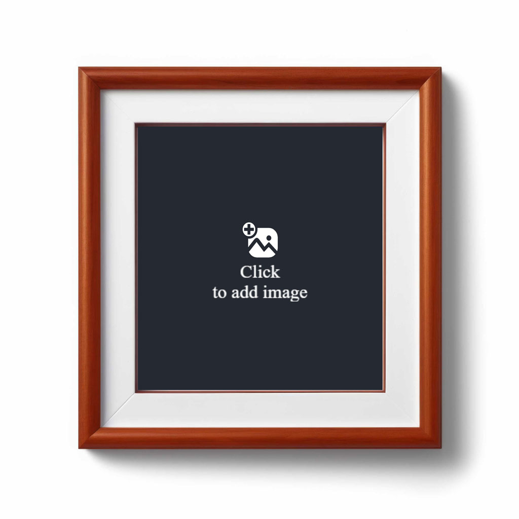 A wooden picture frame