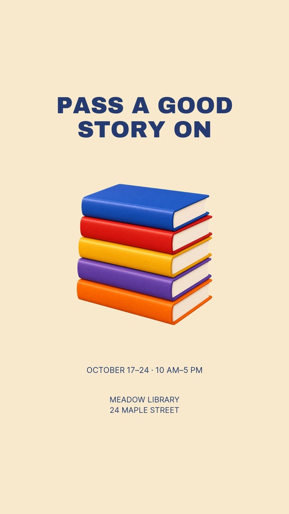 Preview for Books For Tomorrow Story Opener Template