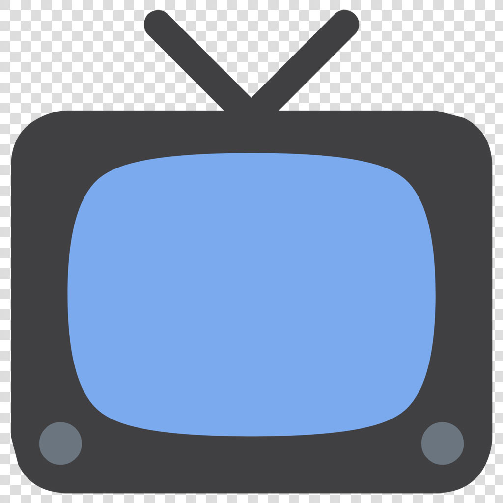 Illustration of a classic TV with antennae