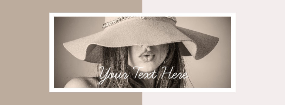 Woman wearing a wide-brimmed hat