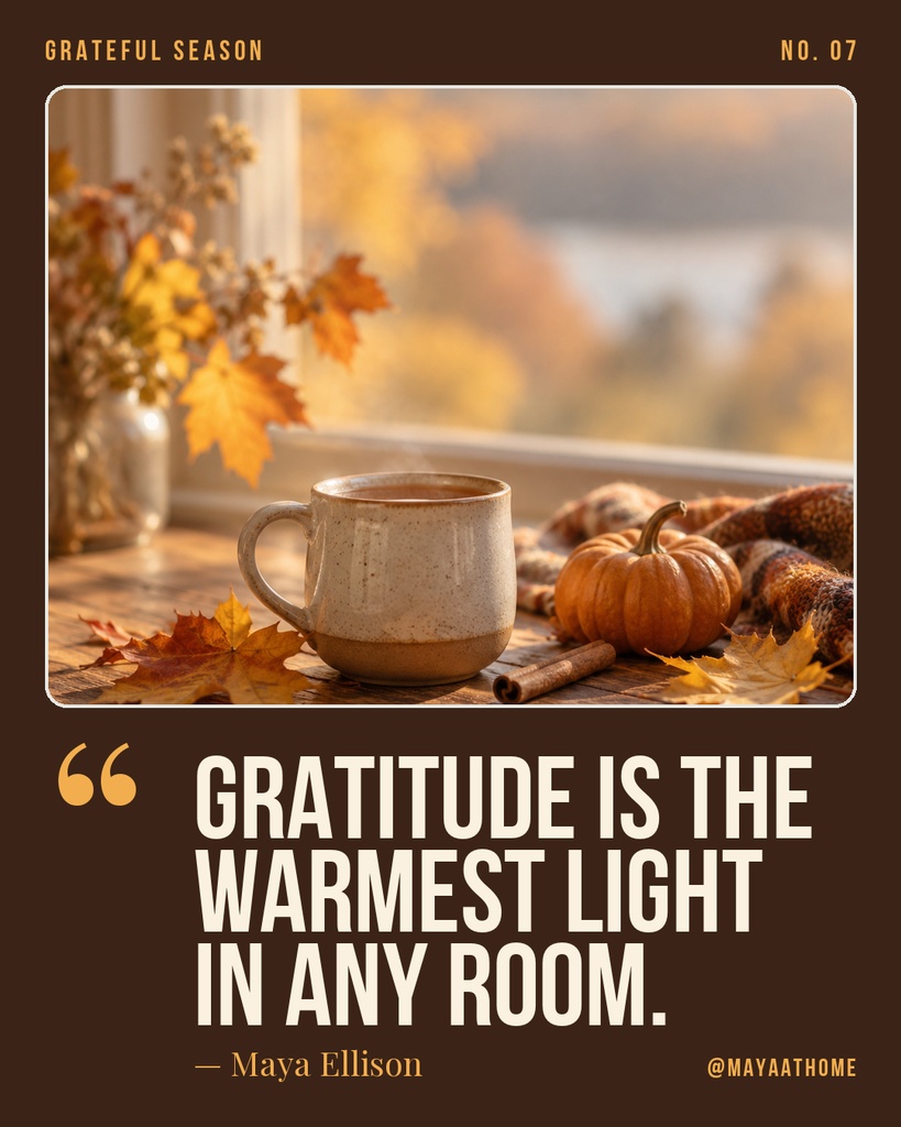 Preview for Grateful Season Portrait Post Template