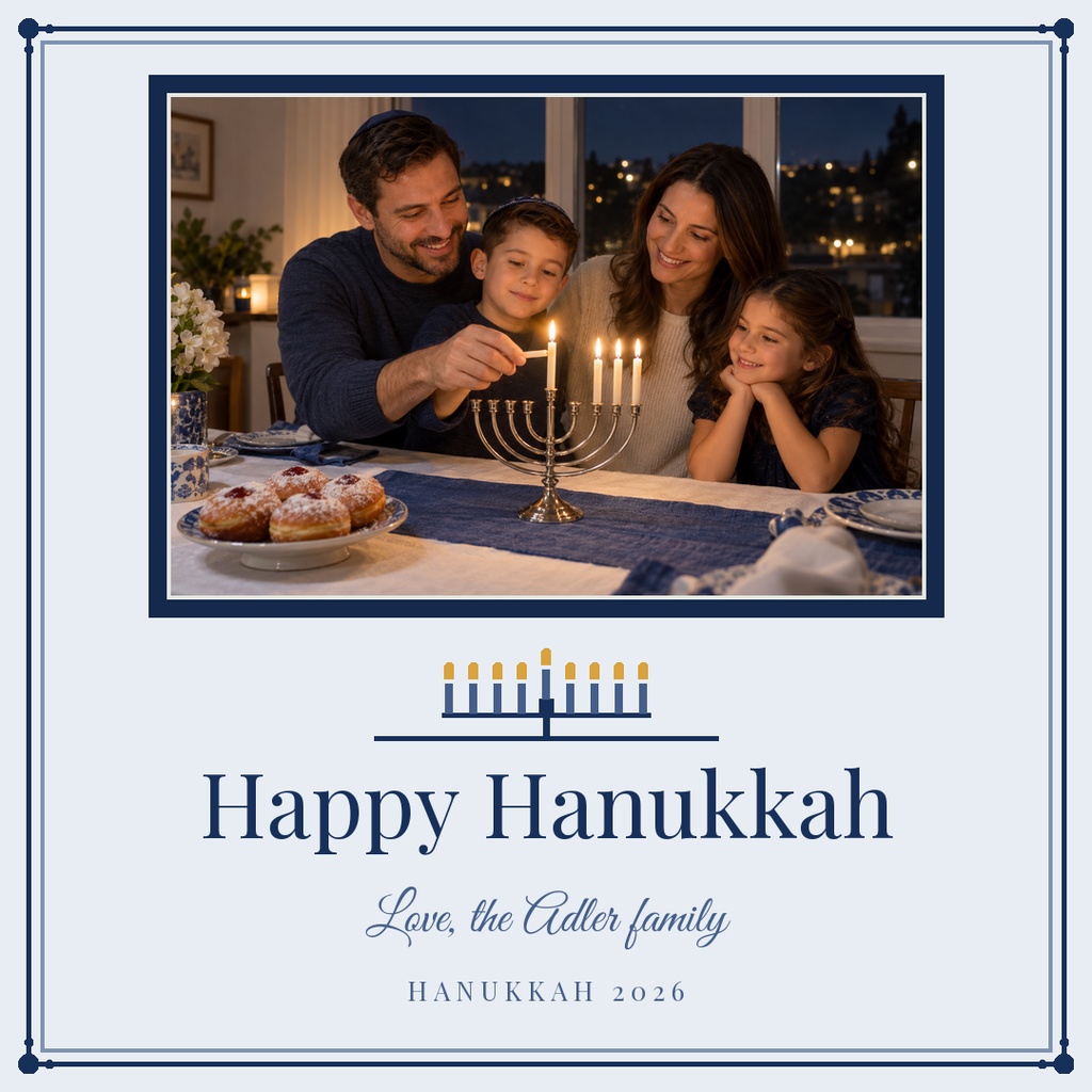 Preview for Eight Nights Of Light Square Post Template