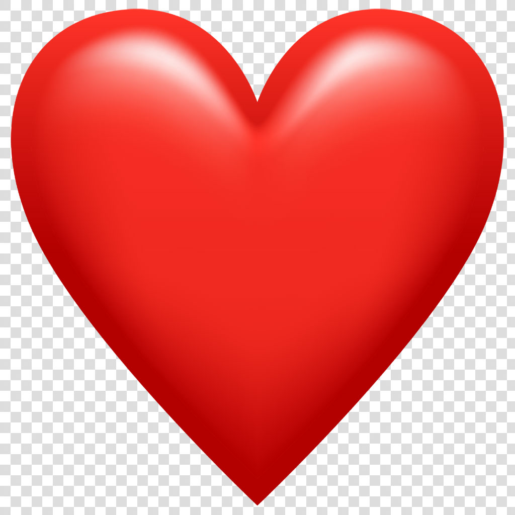A red heart symbol