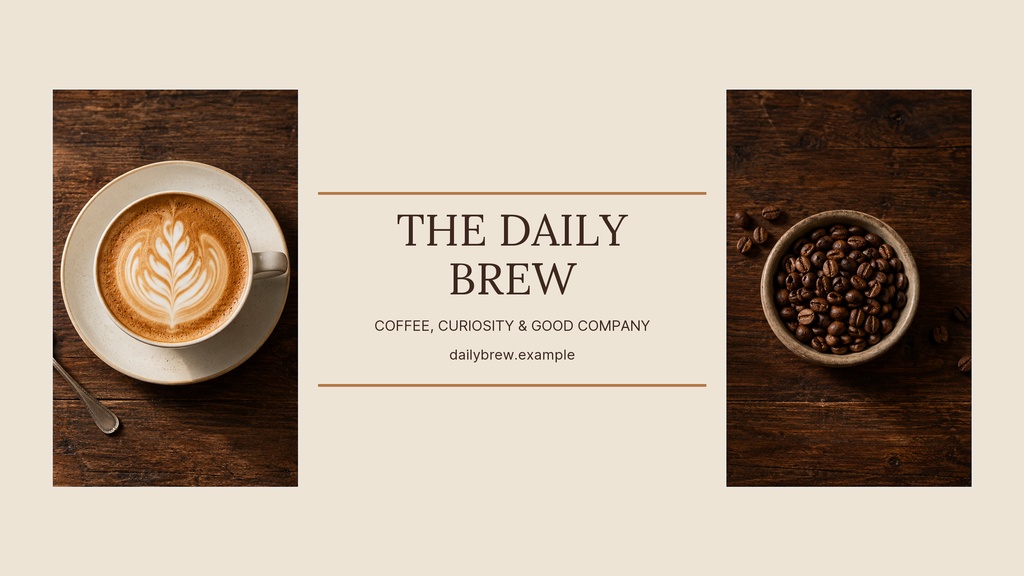 Preview for The Daily Brew Youtube Banner Template