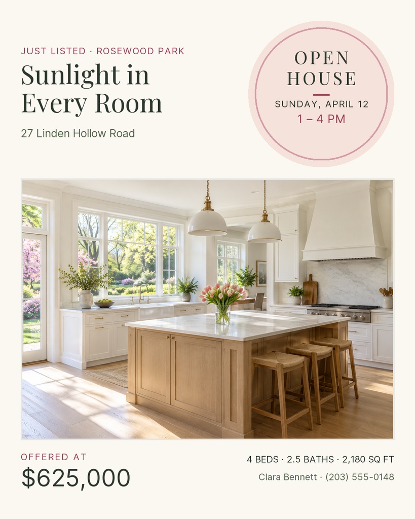 Preview for Sunlit Spring Open House Portrait Post Template