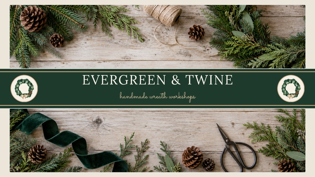 Preview for Evergreen And Twine Youtube Banner Template