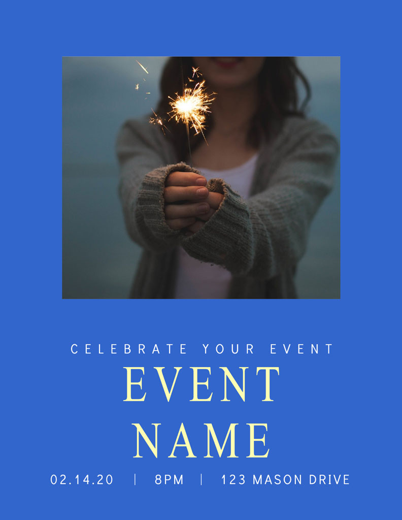 Woman holding sparklers