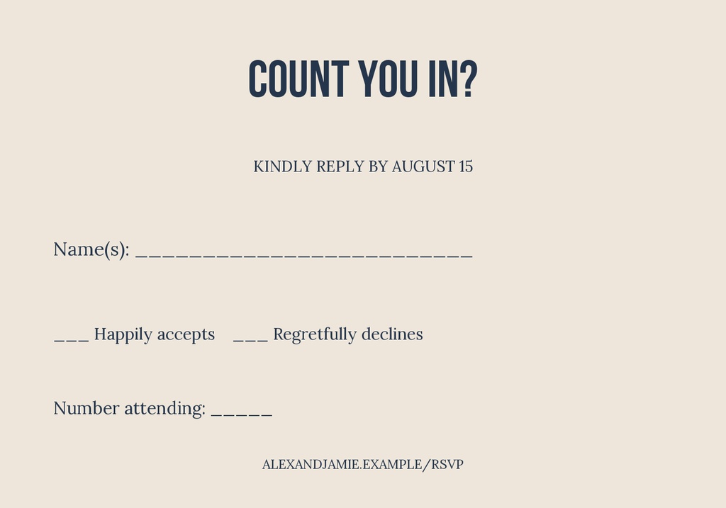 Preview for City Hall And Forever Rsvp Card Template