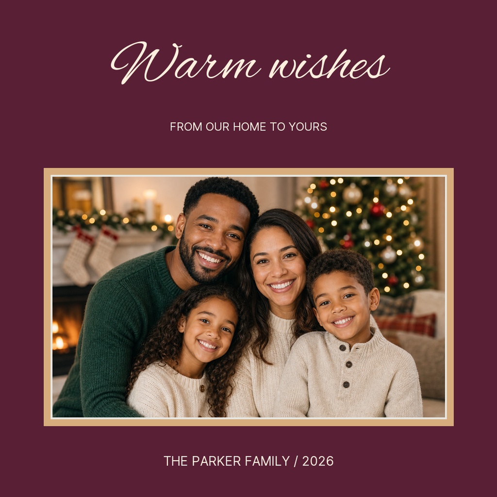 Preview for From Our Home To Yours Square Post Template