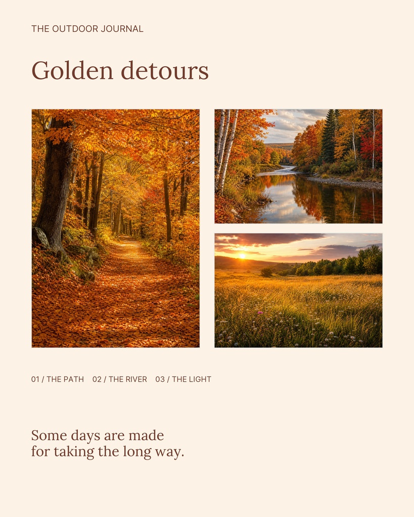 Preview for Golden Detours Memory Page Template