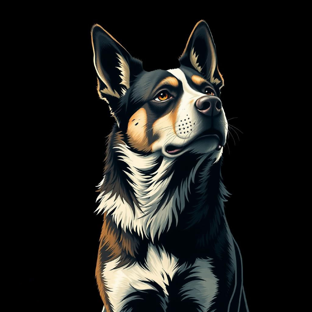 Anime style illustration of a man with long black hair in a martial arts stance.