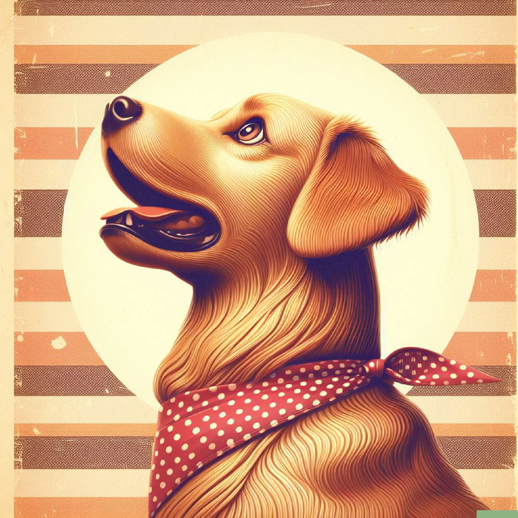 Illustration of a corgi wearing sunglasses on a red background