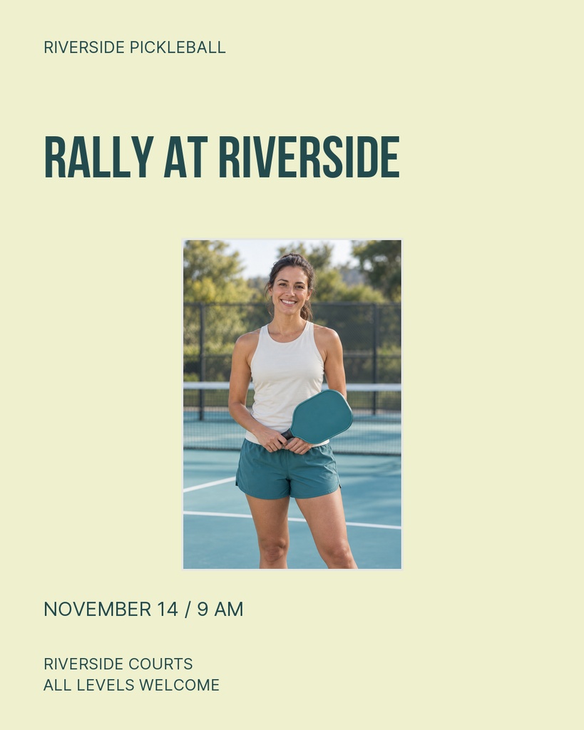 Preview for Rally At Riverside Portrait Post Template