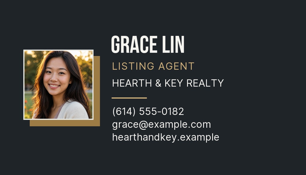Preview for New Year, New Address Agent Contact Card Template