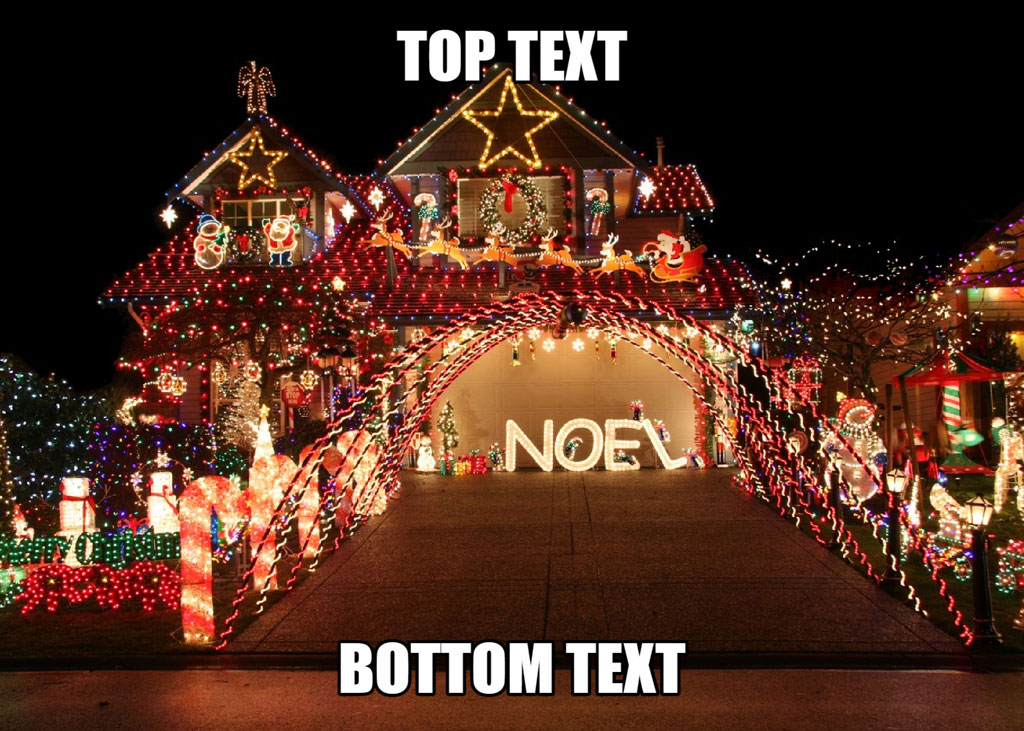 A house decorated with Christmas lights and decorations