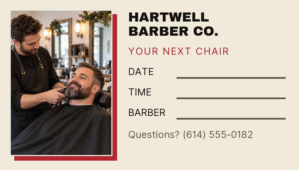 Preview for Sharp For The Holidays Appointment Card Template