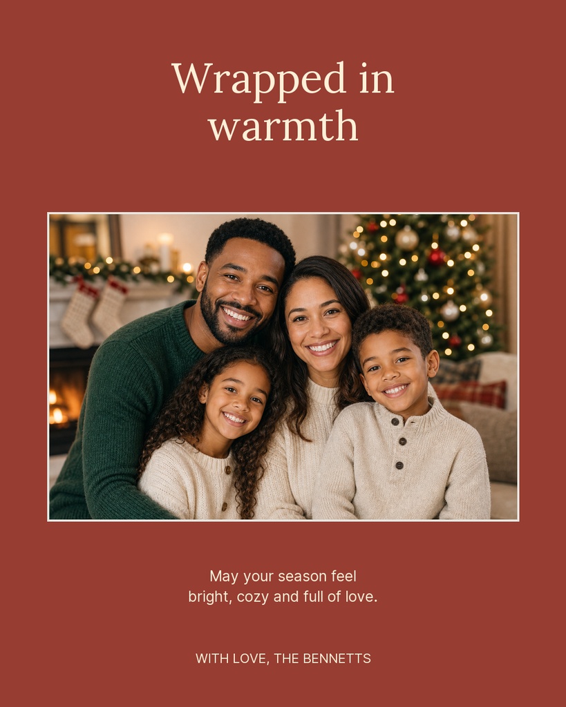Preview for Wrapped In Warmth Portrait Post Template