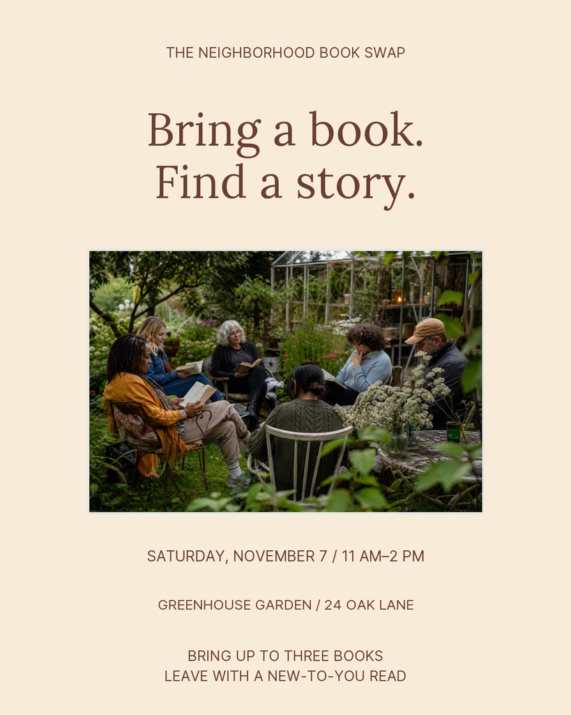 Preview for The Neighborhood Book Swap Portrait Post Template