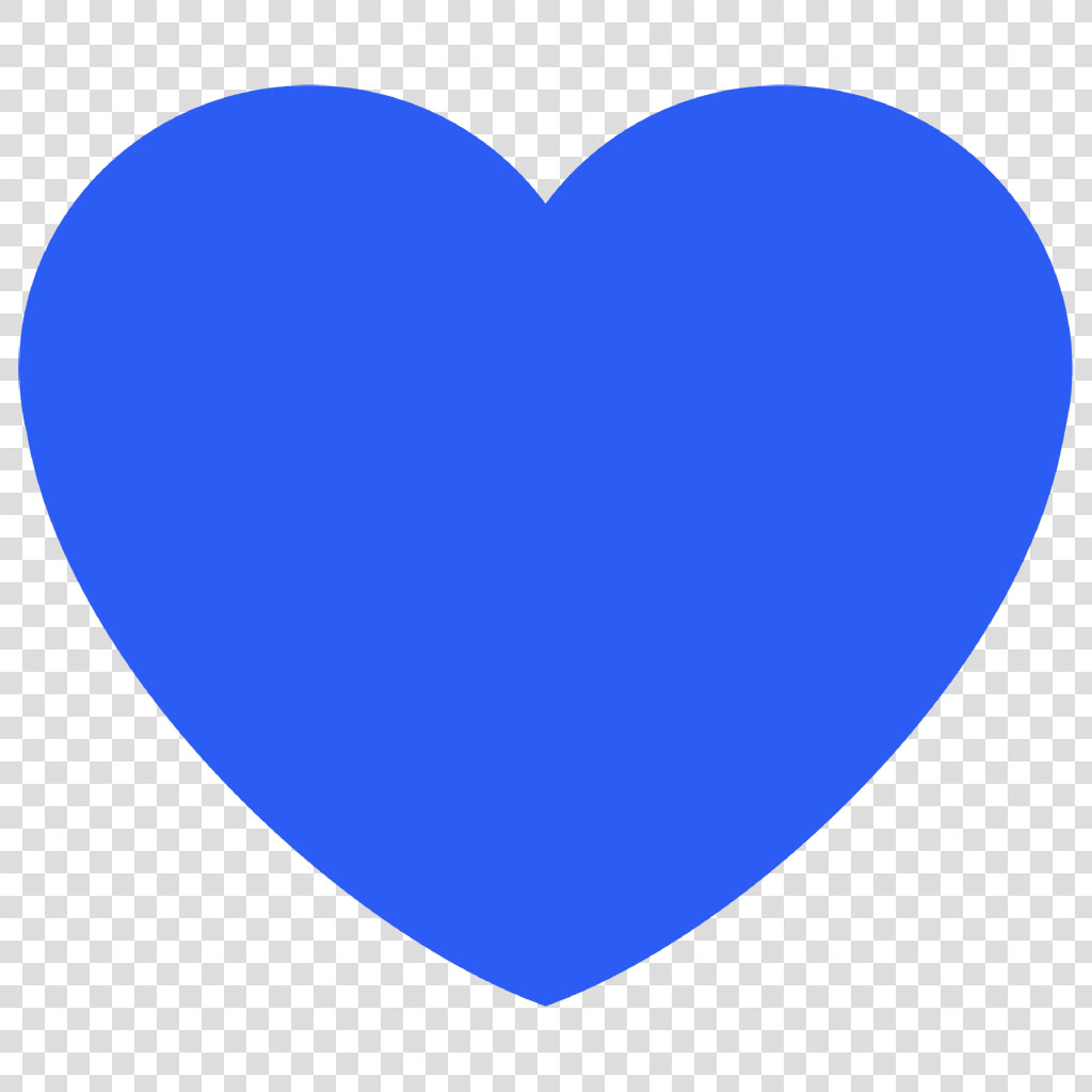 Blue heart icon