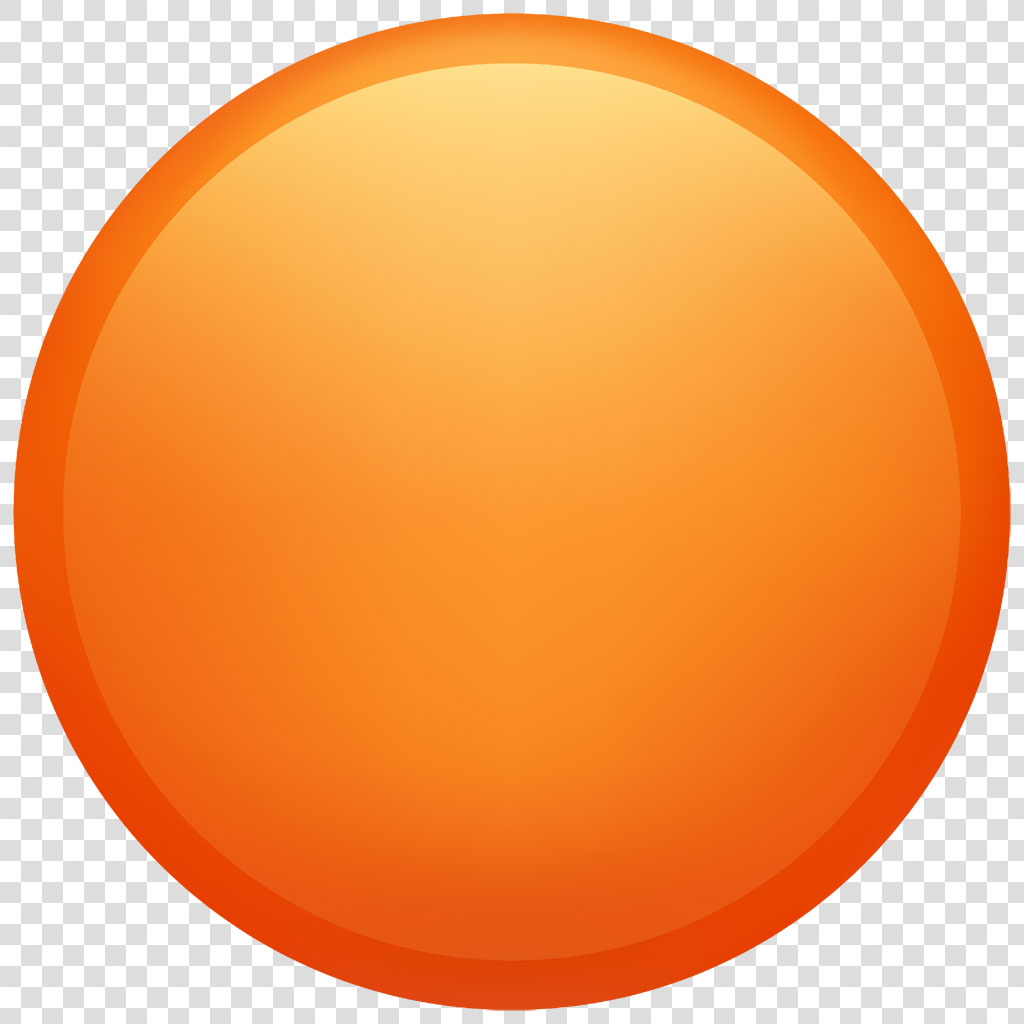 Orange circle with gradient effect