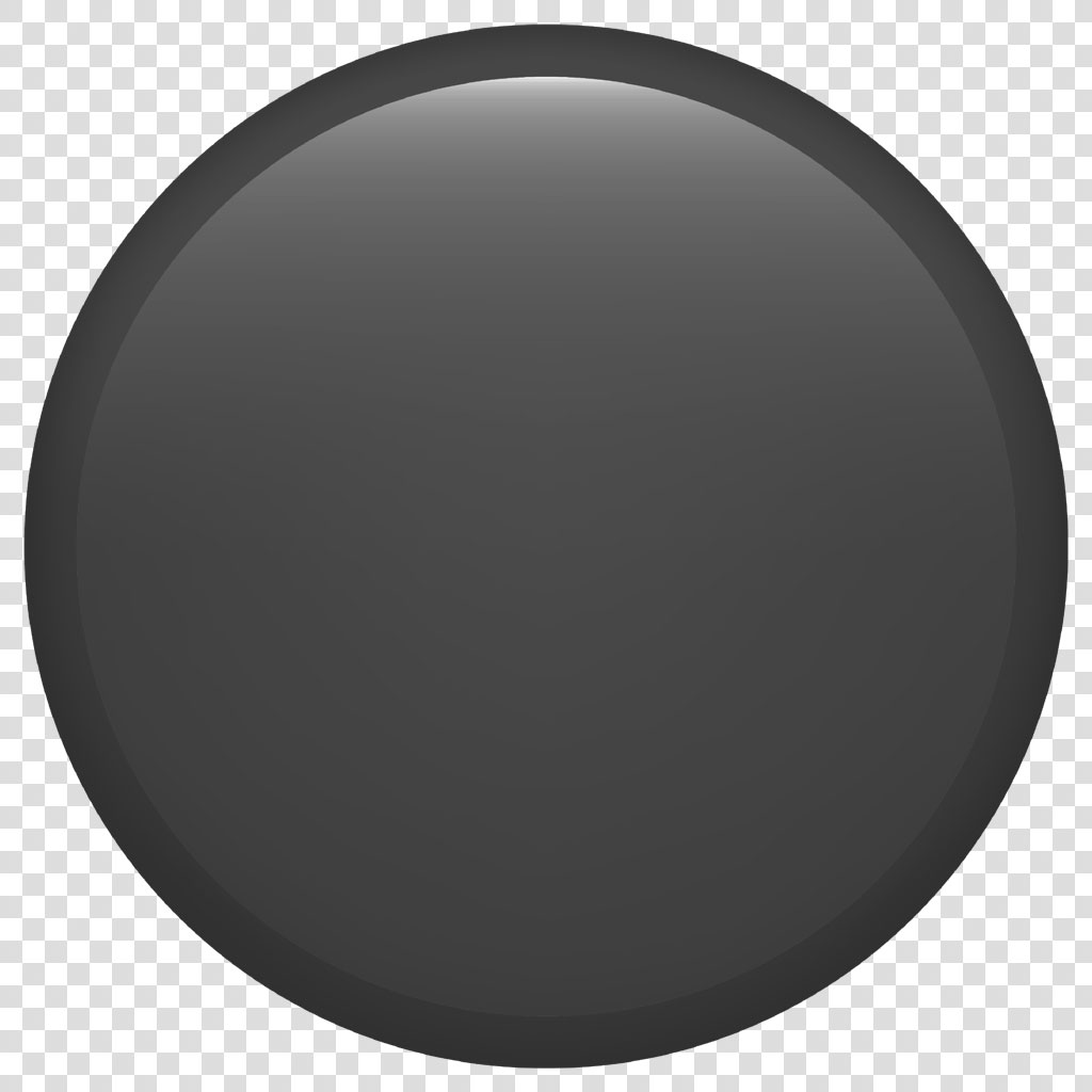 Dark gray circle icon with gradient and black border