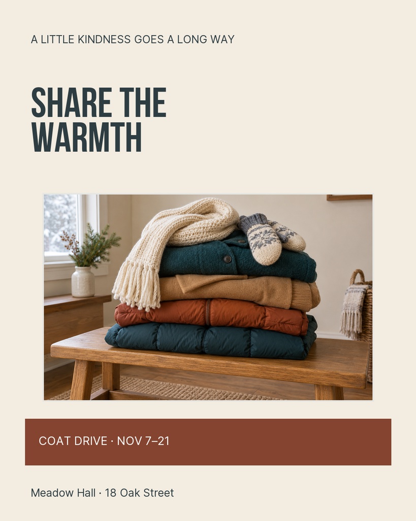 Preview for Share The Warmth Portrait Post Template
