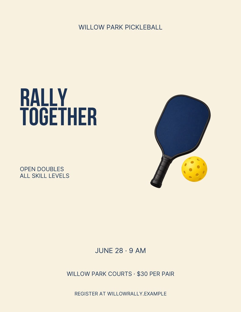 Preview for Rally Together Letter Flyer Template