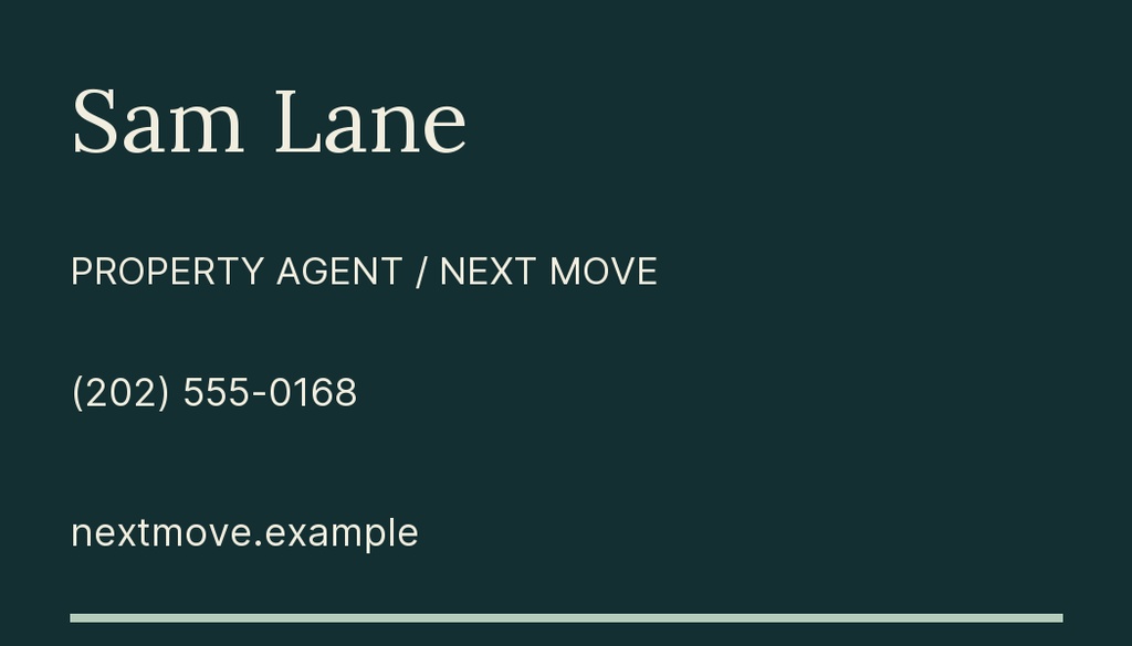 Preview for Next Move Realty Agent Contact Card Template