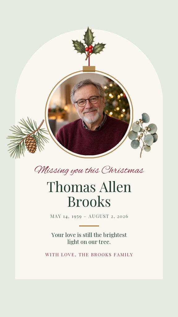 Preview for Missing You This Christmas Story Opener Template