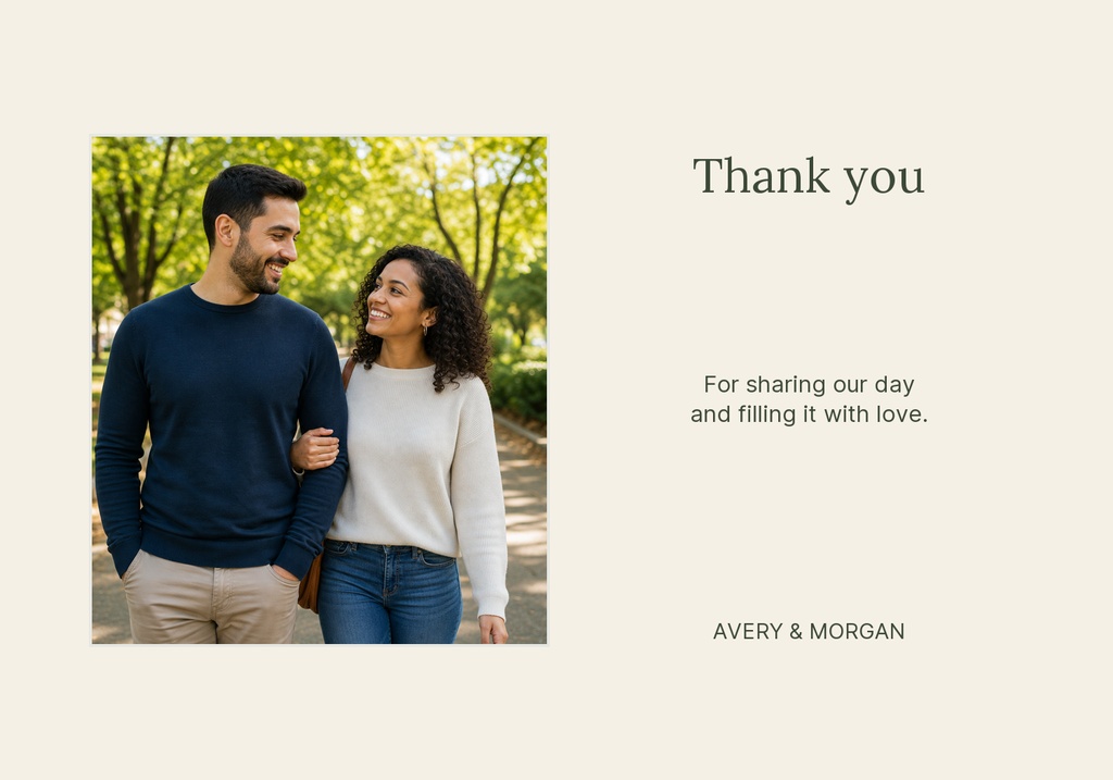 Preview for The Garden Promise Thank-you Card Template