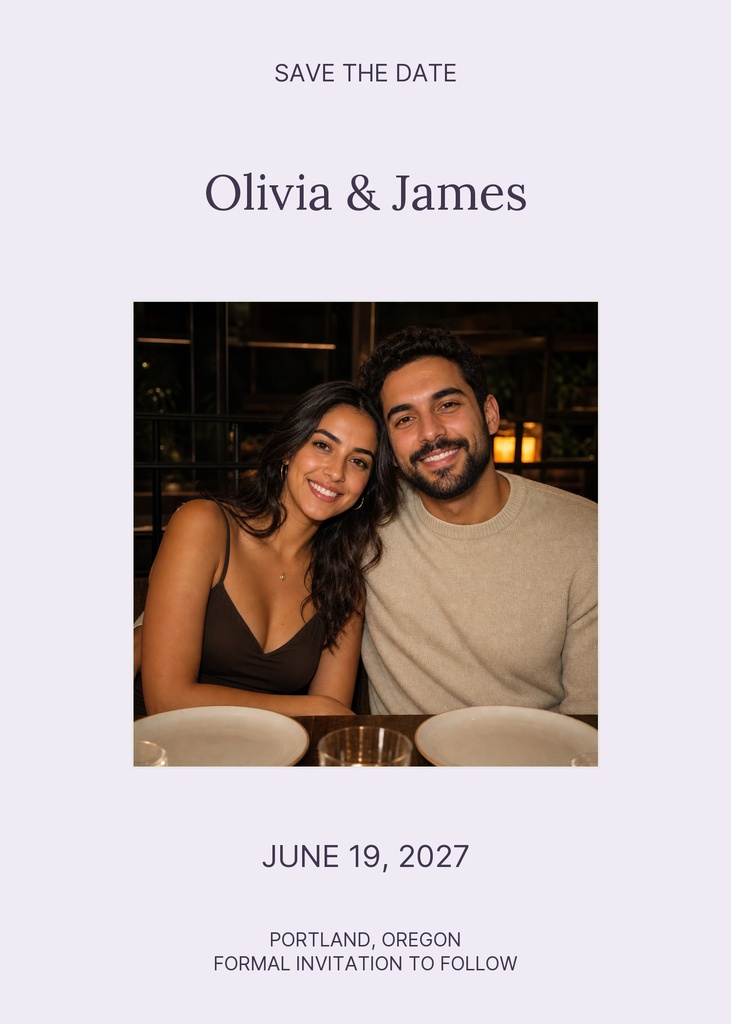 Preview for Wisteria House Wedding Save The Date Template