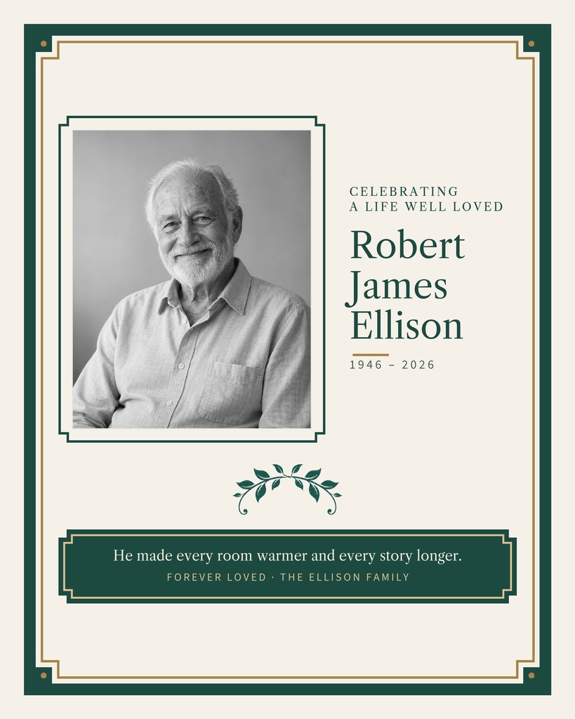 Preview for Celebrating A Life Well Loved Memory Page Template