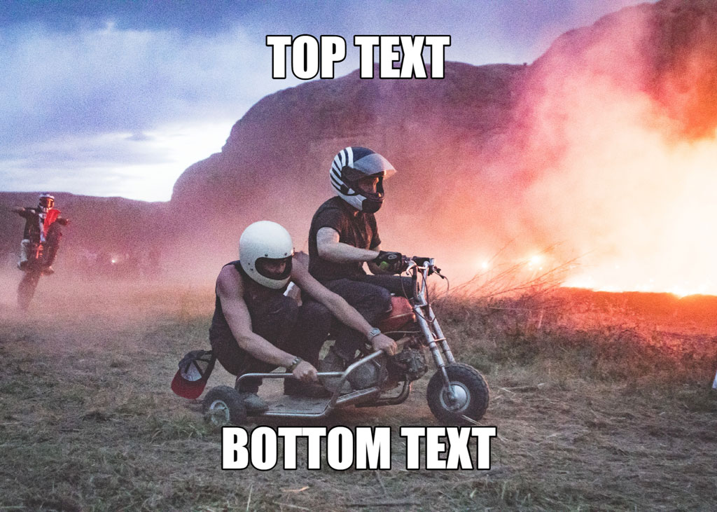 Two go-kart riders racing near a wildfire