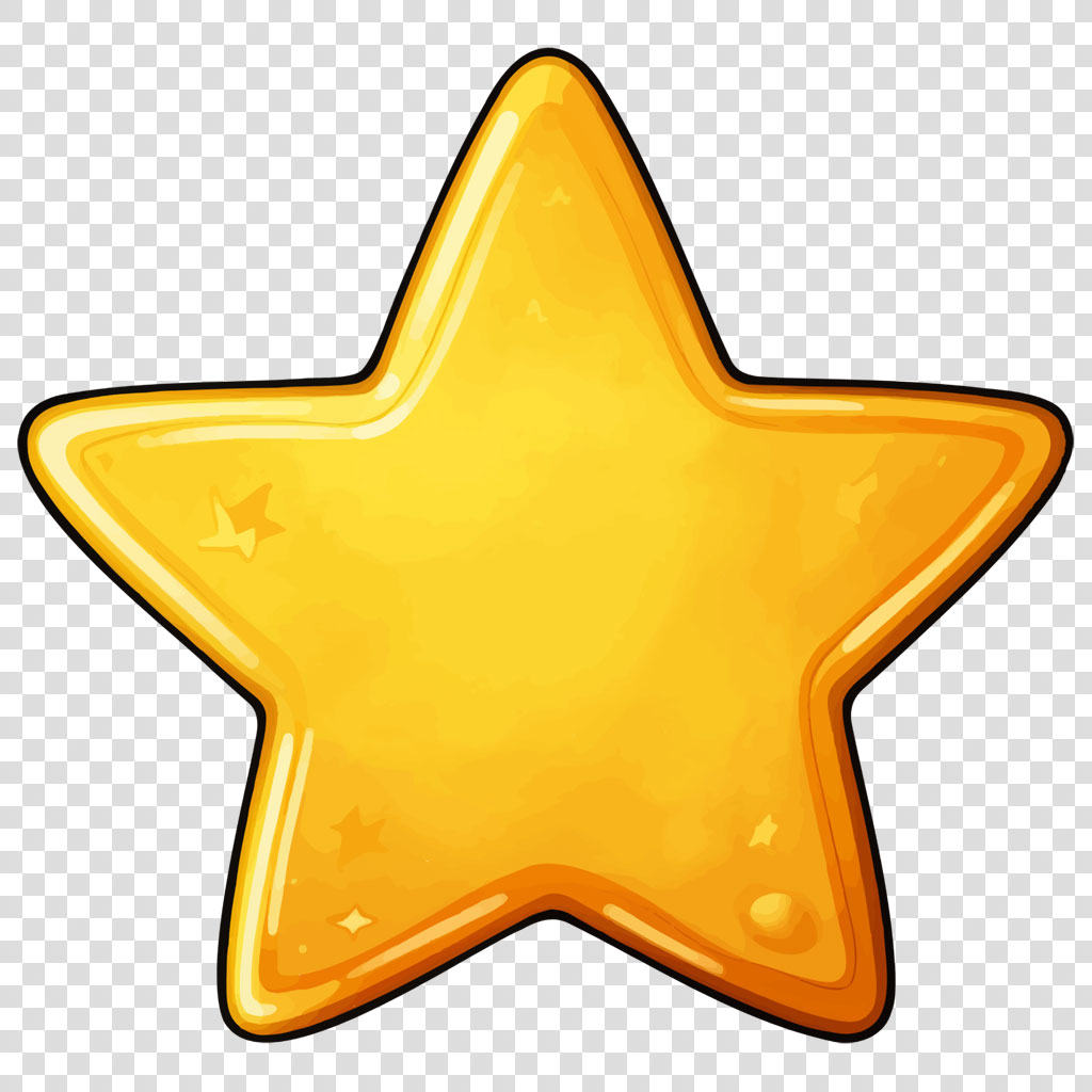 Golden star icon
