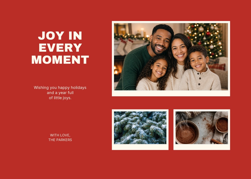 Preview for Joy In Every Moment 7 × 5 Photo Card Template
