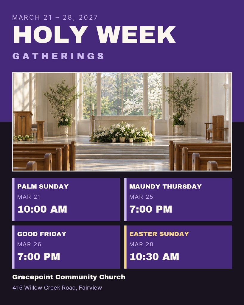 Preview for Holy Week Gatherings Portrait Post Template