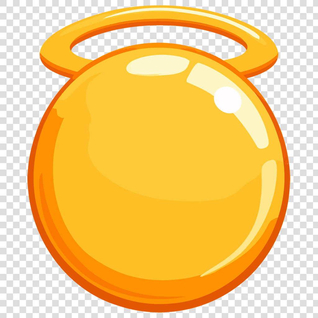 A golden pot with a handle