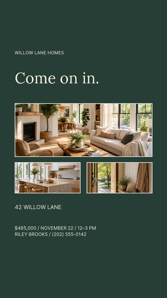 Preview for The Willow Lane Bungalow Story Opener Template