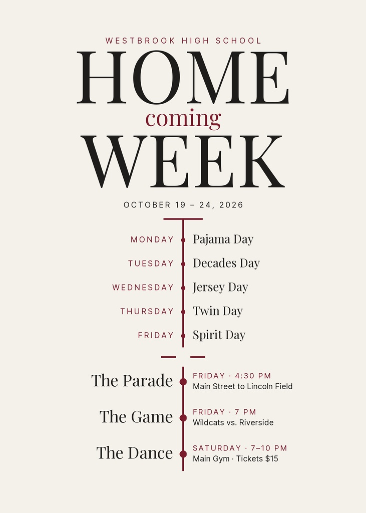 Preview for Homecoming Week 5 × 7 Invitation Template