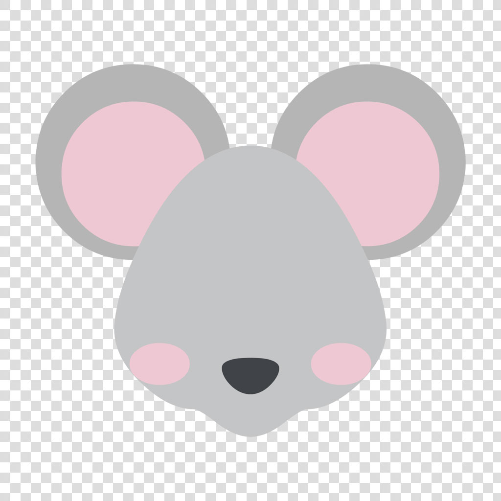 Illustration of a koala's face with pink cheeks and ears