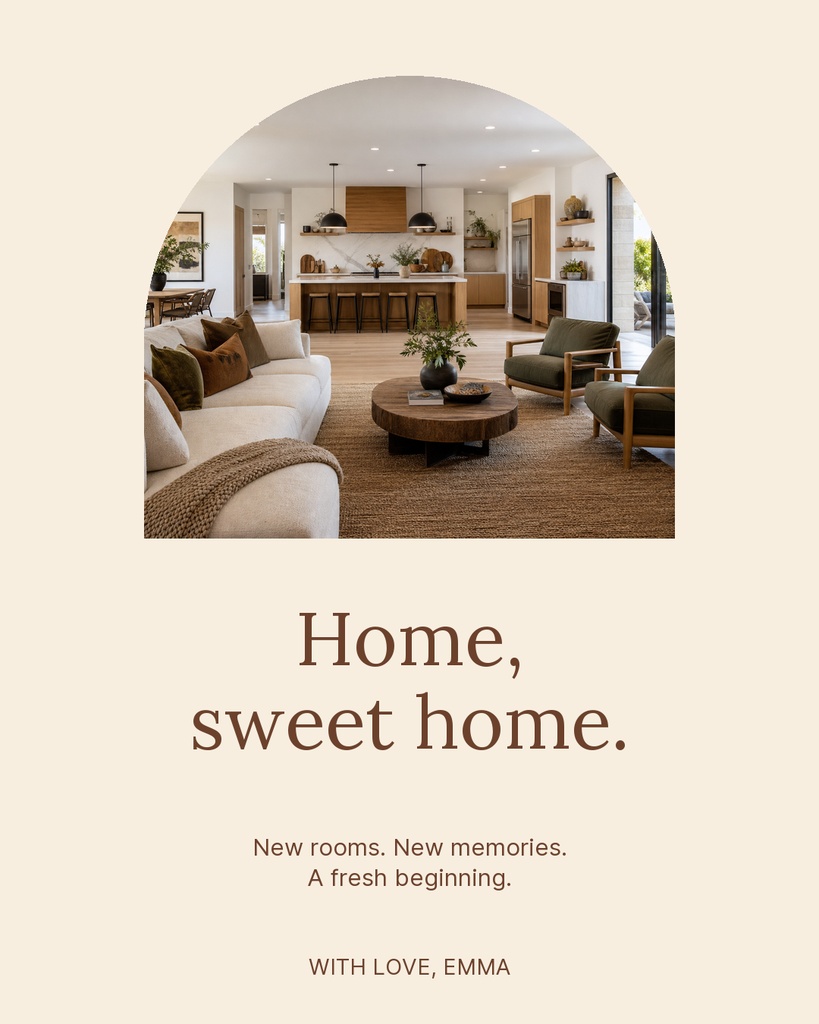 Preview for Cheers To Your New Home Portrait Post Template
