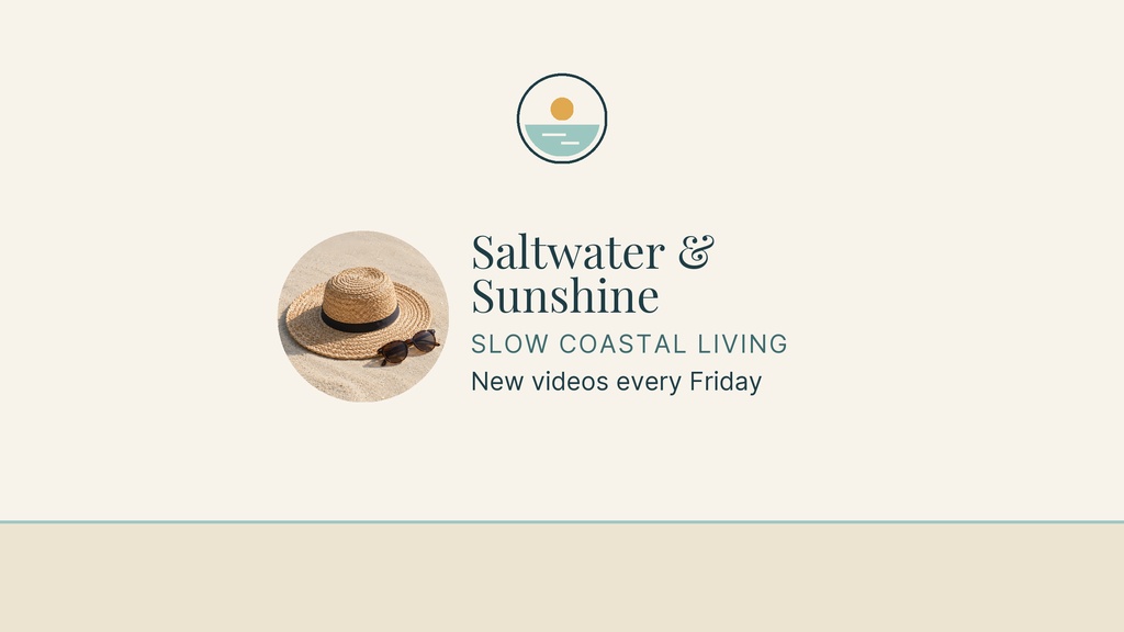 Preview for Saltwater And Sunshine Youtube Banner Template