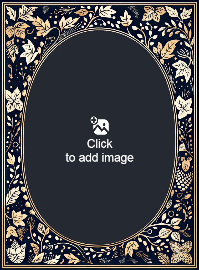 A family of four posing together with Christmas decorations in the background