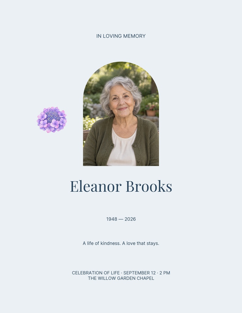 Preview for A Life Of Kindness Letter Flyer Template