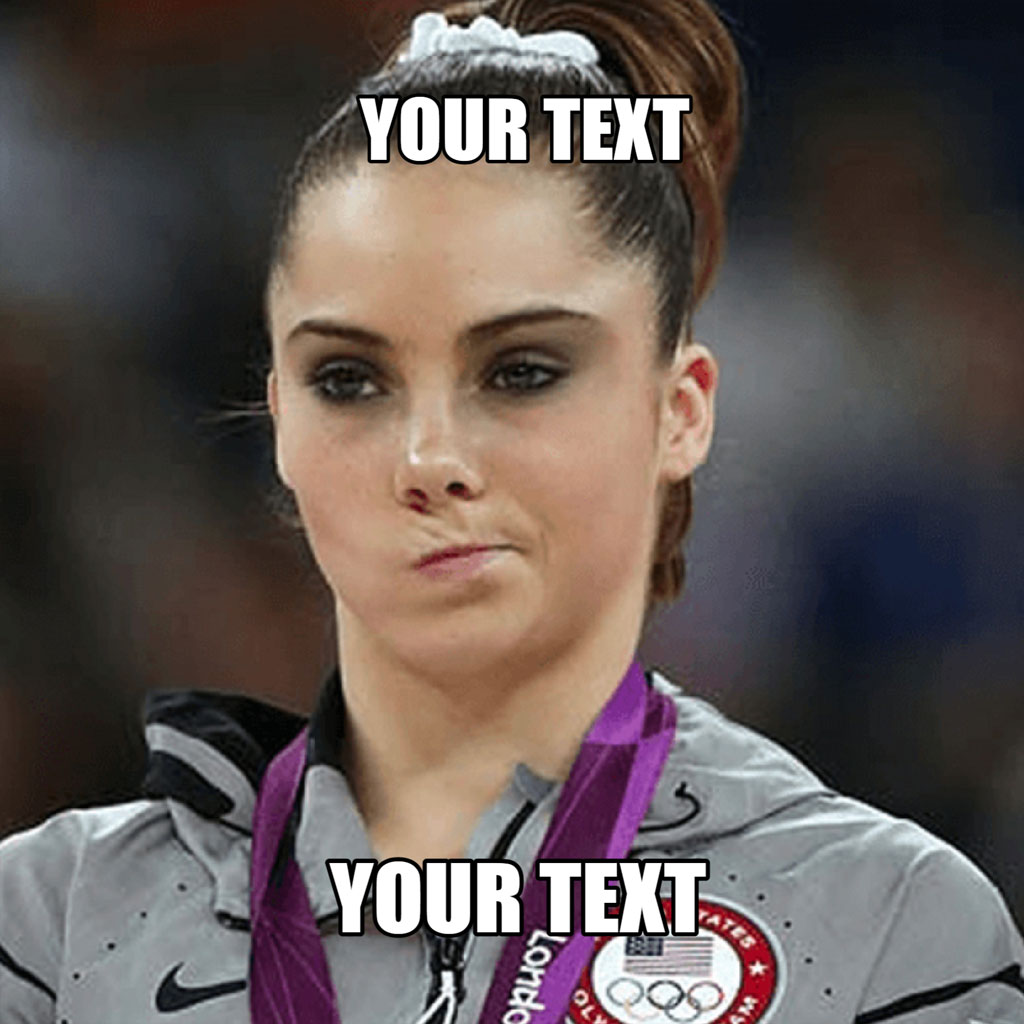 Female athlete with a disappointed expression, wearing a gray Nike jacket and an Olympic medal around her neck.