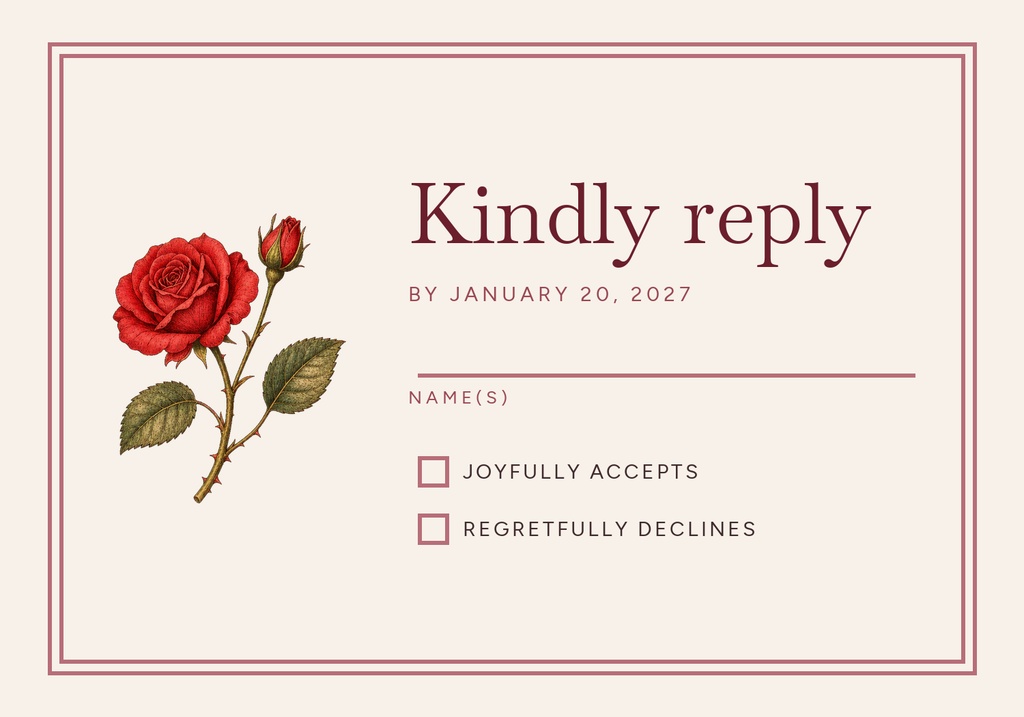 Preview for Ten Years, Still You Rsvp Card Template
