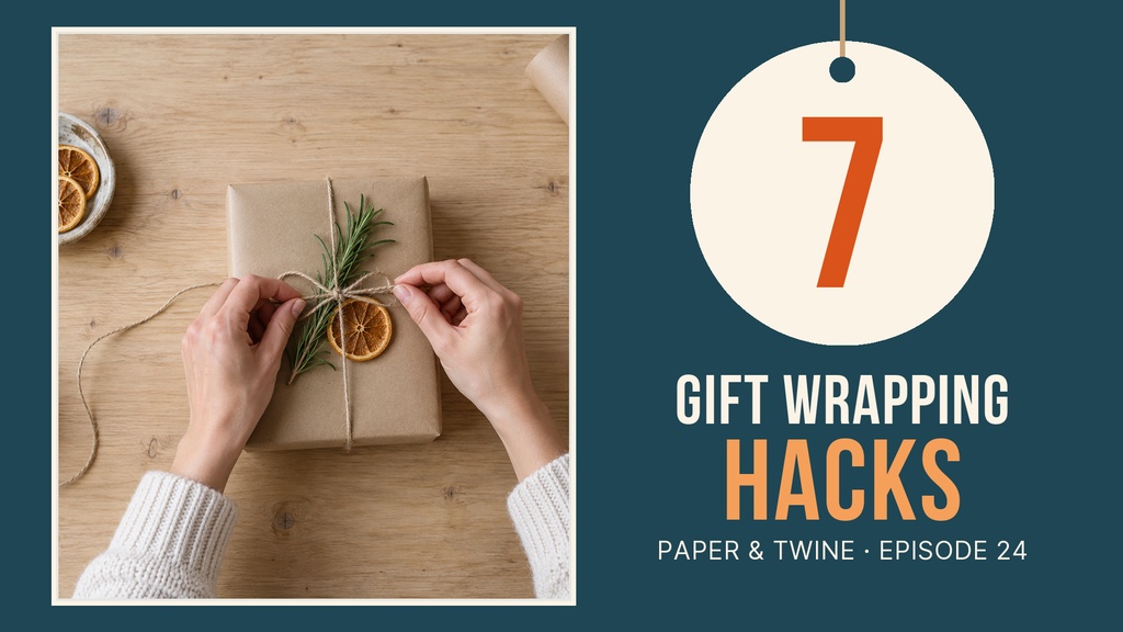 Preview for 7 Gift Wrapping Hacks Video Series Title Card Template