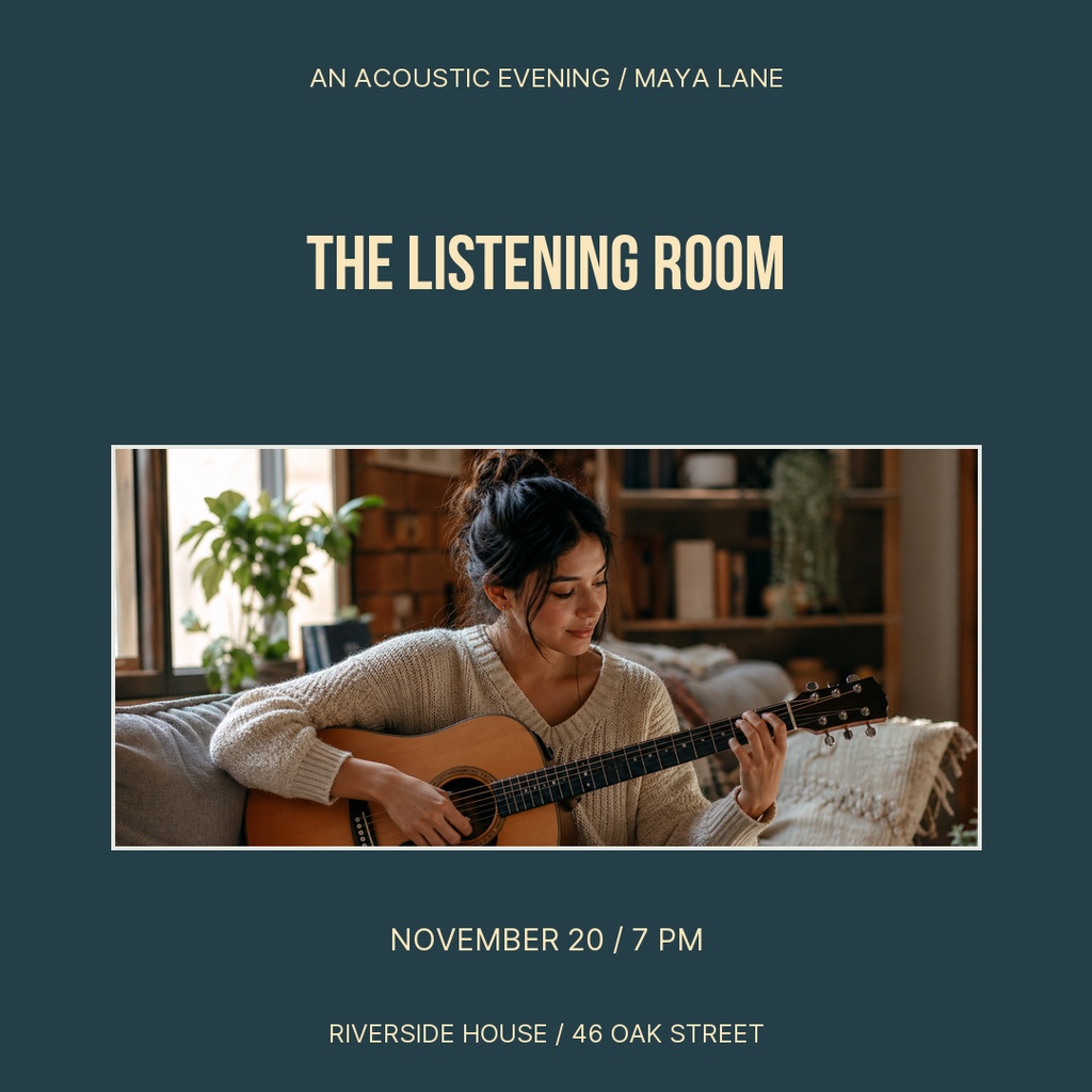 Preview for The Listening Room Square Post Template
