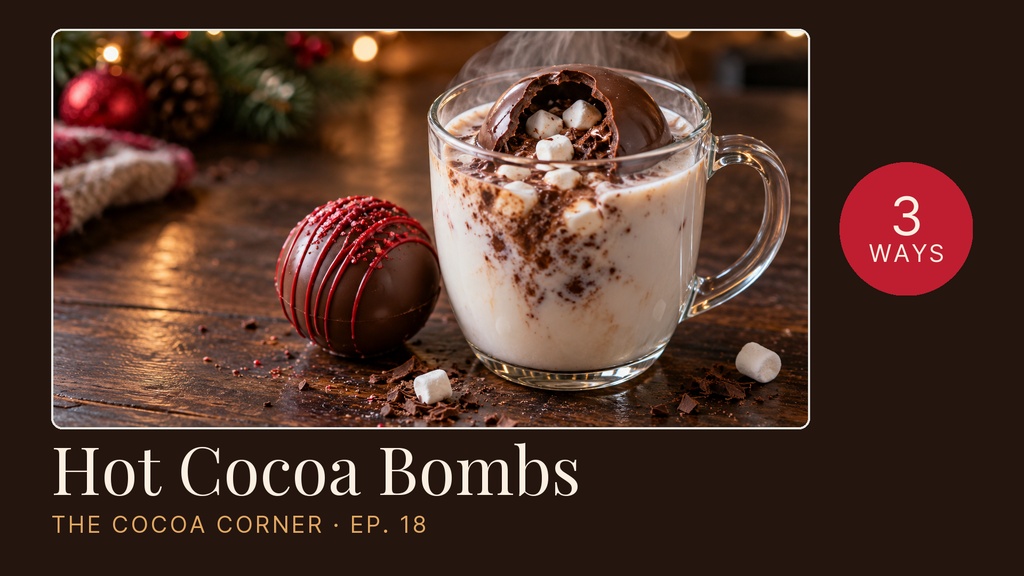 Preview for Hot Cocoa Bombs, 3 Ways Video Series Title Card Template