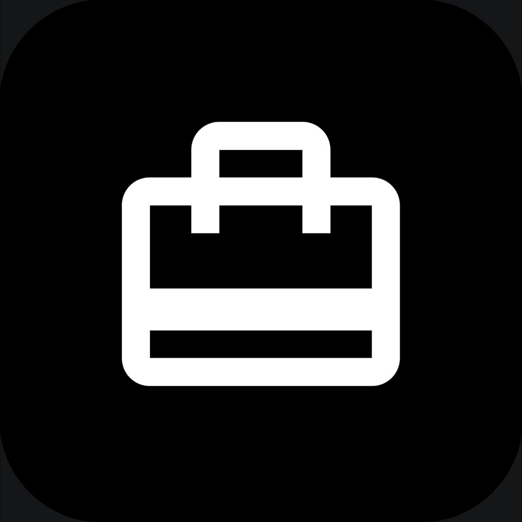 White briefcase icon